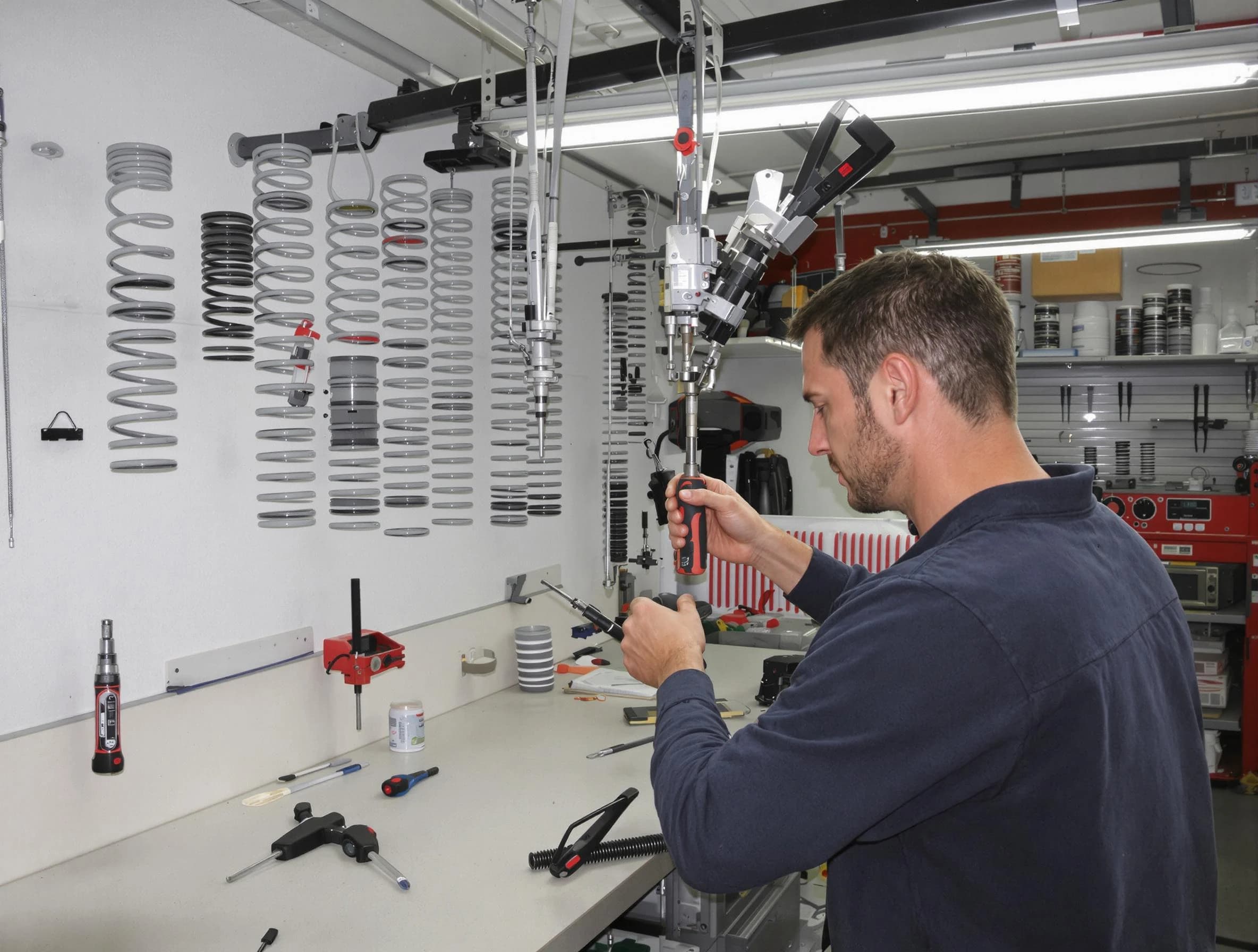 Dover Garage Door Repair safety certified technician performing precision spring replacement in Dover
