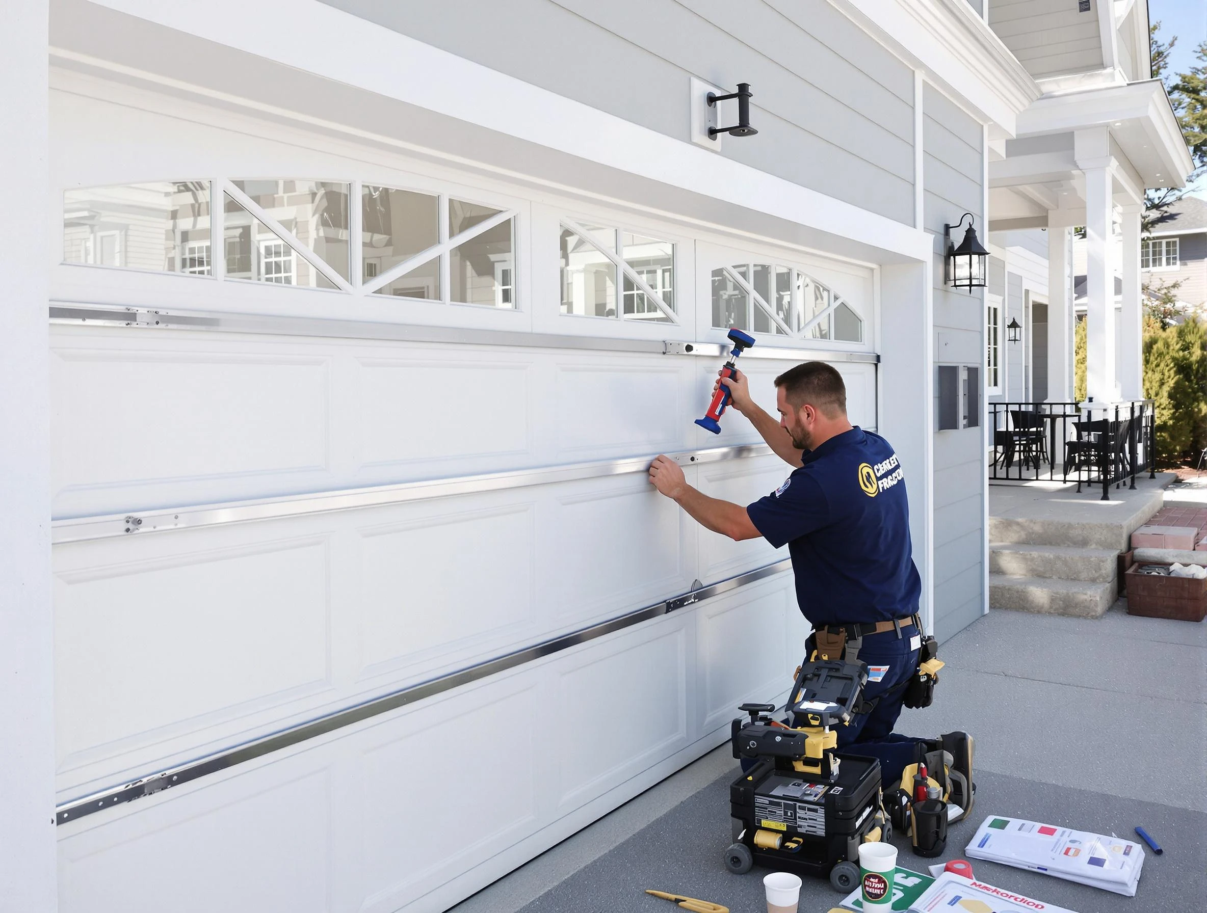 Professional garage door installation by Dover Garage Door Repair in Dover