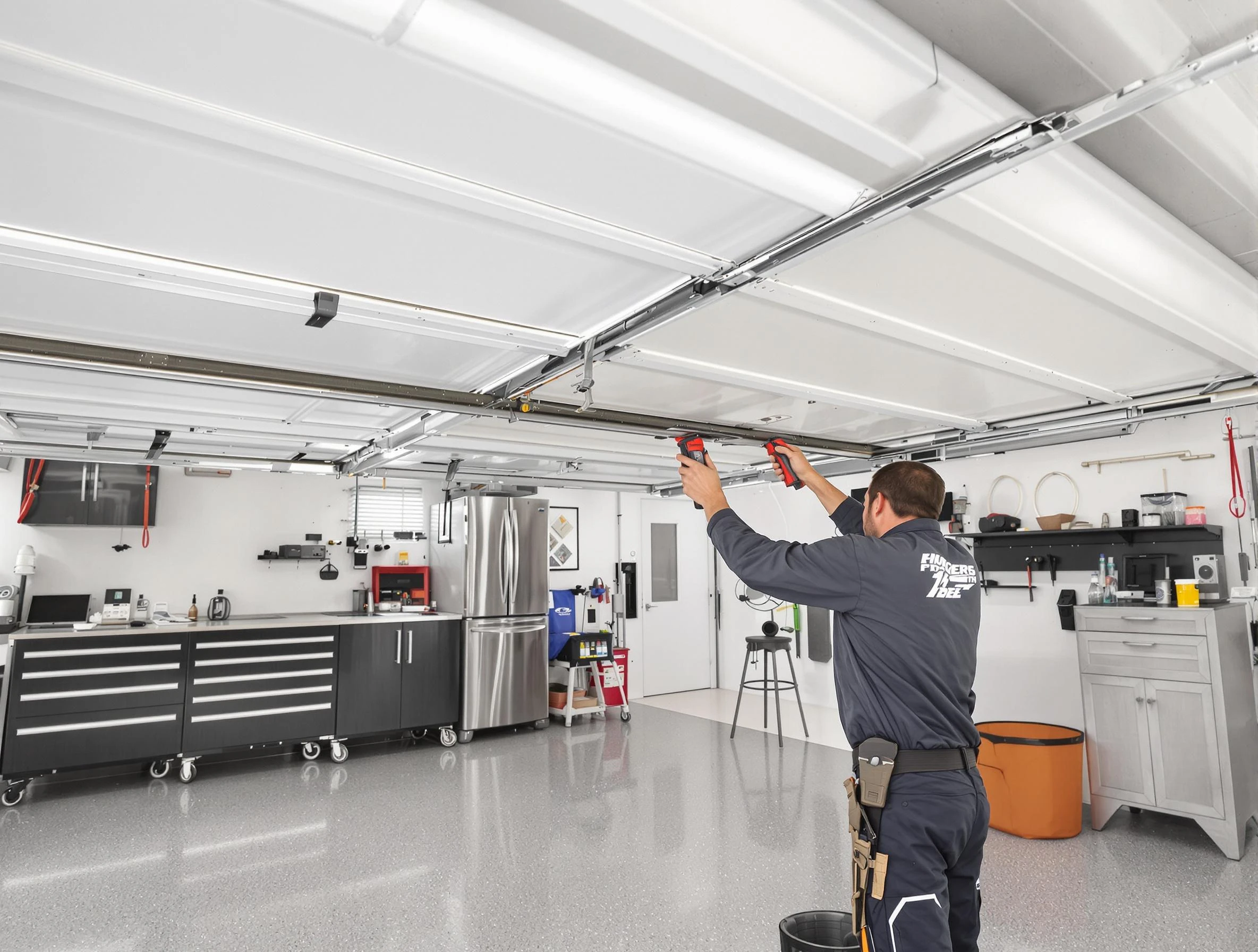Overhead garage door repair service by Dover Garage Door Repair in Dover